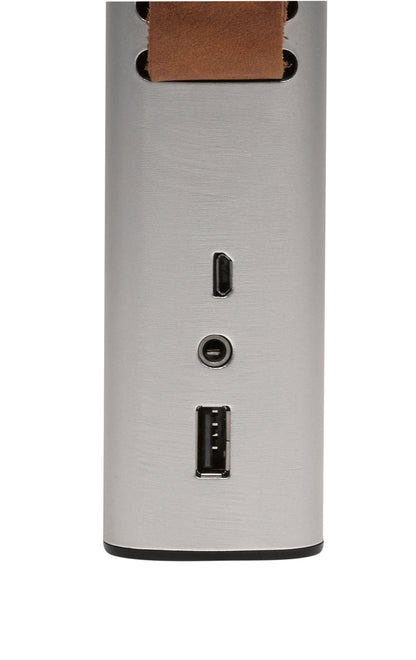 Bluetooth speaker with AUX and USB, 10W, 60-20000Hz - Denver BTS-200 Silver