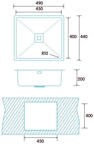 Edesa MAKALU BE 45X40 1C R-10