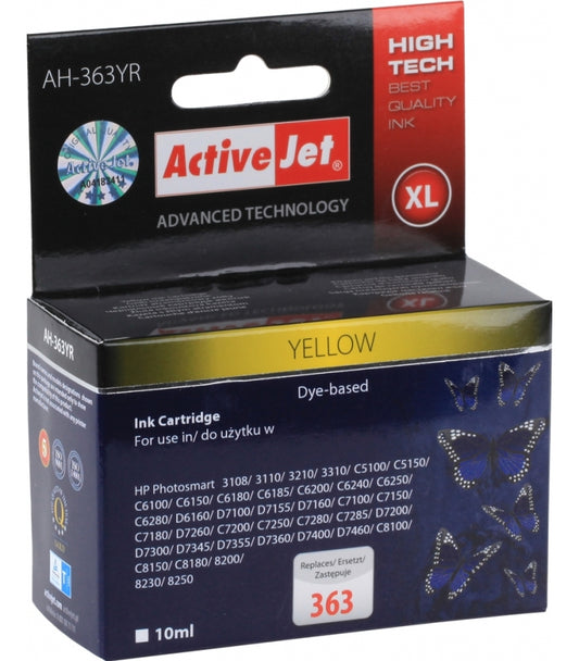 Ink cartridge ActiveJet AH-363YR for HP printers
